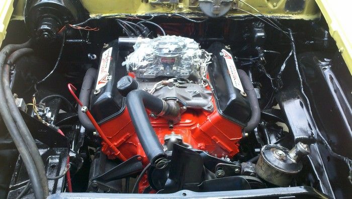 1957 Ford Fairlane engine after cleaning