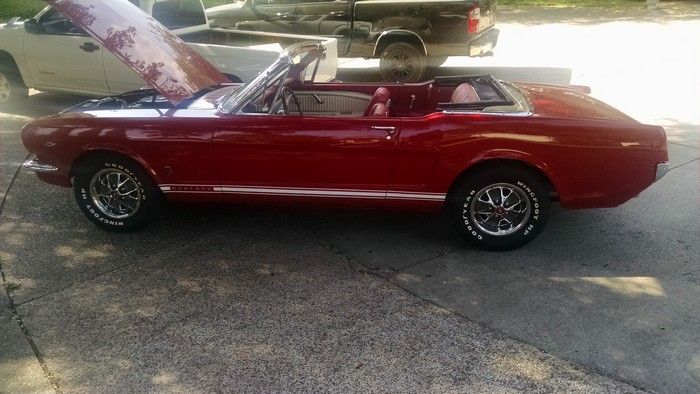 1966 Mustang Convertible driver side view top down
