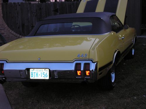 1970 oldsmobile 442 convertible, rear view