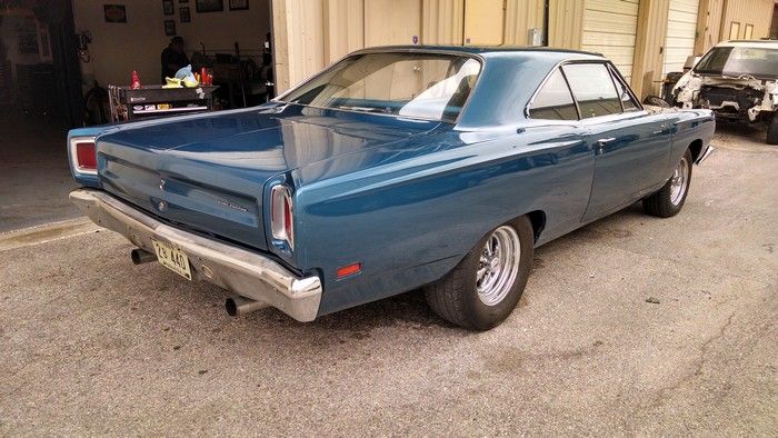 1969 Plymouth Road Runner passenger side rear view