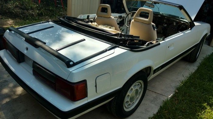 1986 Mustang GT Convertible after seats replaced